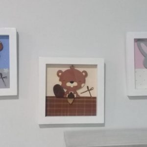 Cuadros oso, conejo